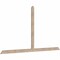 Ekena Millwork Portland Smooth Timber Gable Bracket, Douglas Fir, 96"W x 52"H x 1 1/2"D x 3 1/2"F, 13/12 Pitch GBW096X52X0204POR00SDF - alternate 3